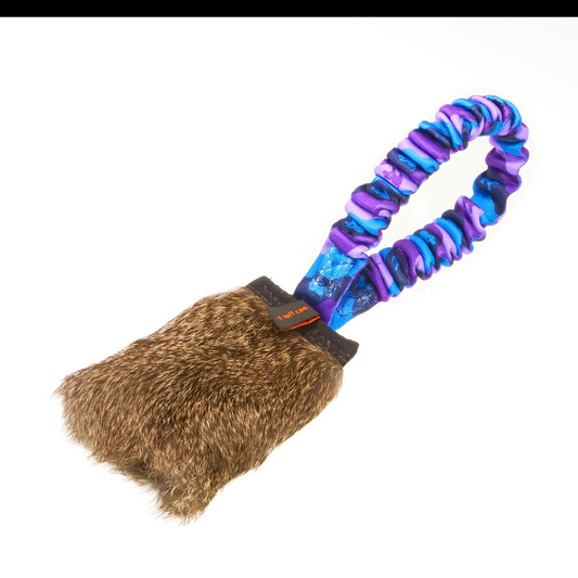 Rabbit Skin Pocket Size Squeaky Bungee, Tug-E-Nuff Range