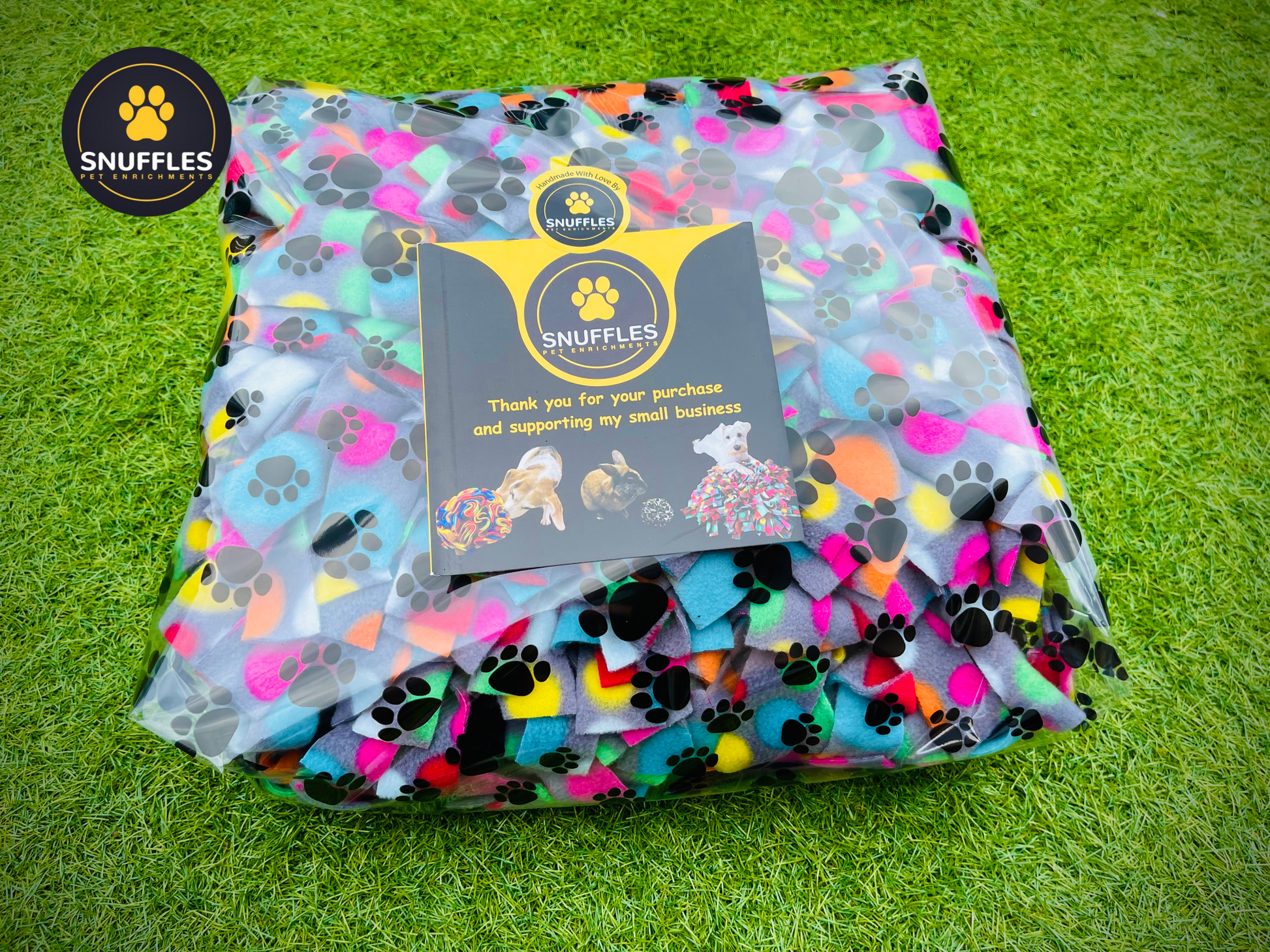 Large Snuffle Mat Wrapped With Recycled Packaging