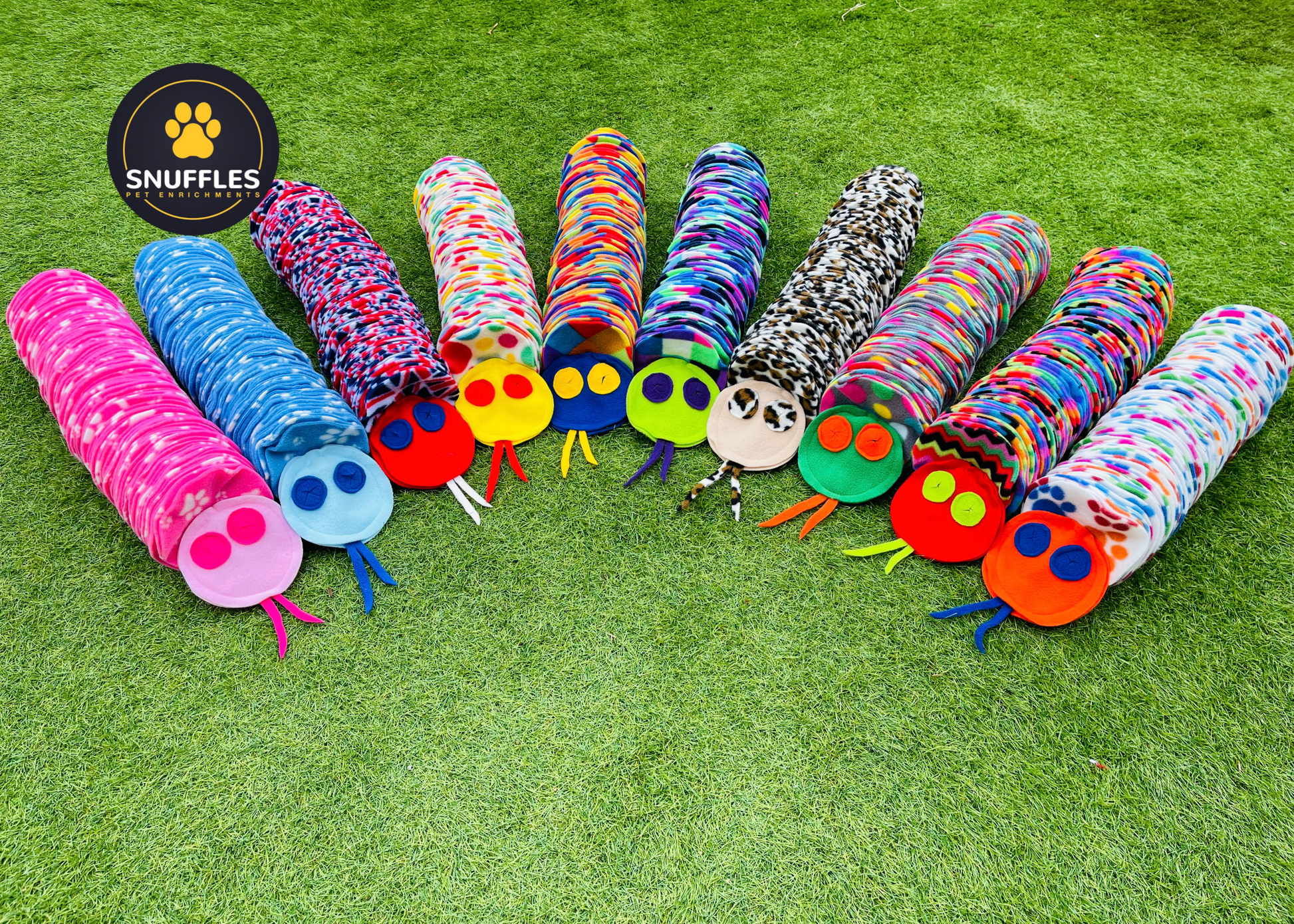 Snuffle Snake for dogs available in 10 colour options