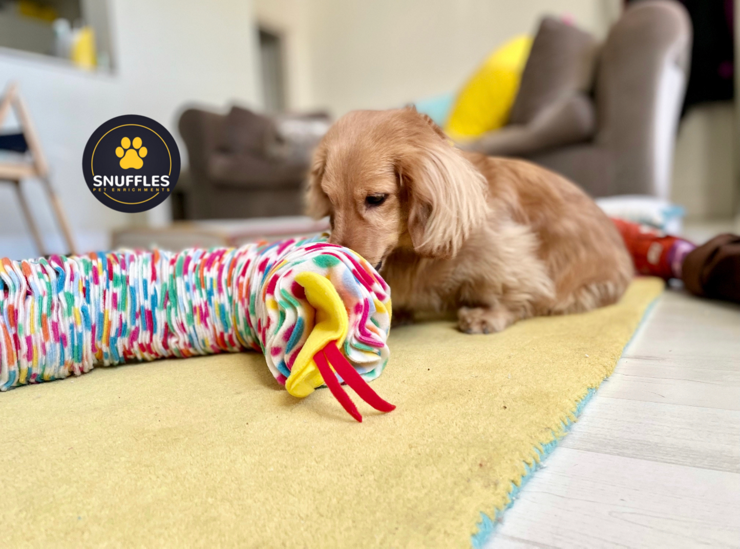 The Metre Long Snuffle Snake For Dogs, Available In 10 Colour Options