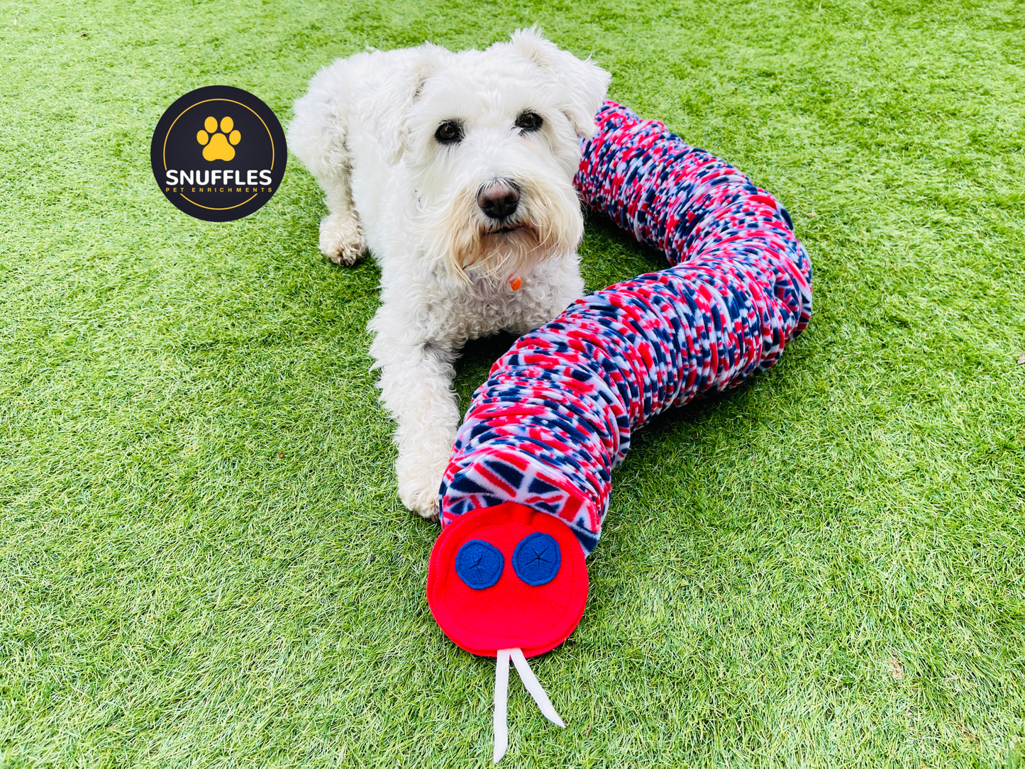 The Metre Long Snuffle Snake For Dogs, Available In 10 Colour Options